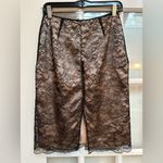 BCBGMAXAZRIA Vintage  Collection Y2K  Black Nude Floral Lace Pencil Skirt Size 4 Photo 2