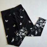 DKNY Sport Butterfly Print Cropped Leggings Black White M Size M Photo 3