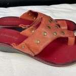 st. john's bay Women's Brown Leather Sandals/ Shoes Size 8.5 Sku 3494 Photo 3