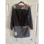 Clover Canyon Clover‎ Canyon Womens Small Dress Tie Waist Front Mod Artsy Abstract Bold Photo 5