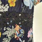 Foxiedox Juniper Floral High Neck Mini Dress size XS Lace Inset Photo 6