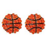 Boutique Earrings Elegant Crystal Basketball Earrings Photo 0