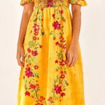 Farm Rio Flower Dream Floral Smocked Puff Sleeve Maxi Dress Photo 0