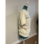 Vintage 80s Knit Sleeveless Sweater Tank • Pastel Pointelle Fair Isle Size M/L Yellow Size M Photo 2