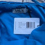 Amur  Kelce Cobalt Blue Pleated Flounce Mini Dress  Photo 11