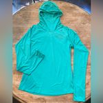 Nike Dri Fit Element Women’s Size Small Green Scuba Hoodie Running Top Photo 1