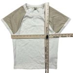 Madewell NWOT  Women's Raglan Sleeve Baby Tee Cream Size S Casual Top Slim Fit Photo 5