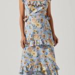 ASTR  The Label Lysette Floral Ruffle Cutout Maxi Dress Photo 2