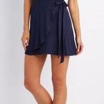 Charlotte Russe Navy Wrap Dress Photo 0