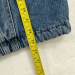 Levi's Levi’s Premium Blue Denim Sherpa Snap Button Long Trucker Jean Jacket Unisex S Photo 12