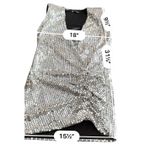 ZARA  Silver Sequin Bodycon Mini Dress size S Photo 3