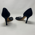 Giuseppe Zanotti  Black‎ Silk Sandals w/ Rhinestones Photo 6