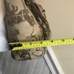 Coach  Tan Horse Carriage Embroidered Canvas Brown Leather Crossbody Shoulder Bag Photo 7