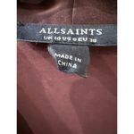 ALL SAINTS Abi Long Sleeve Draped Wrap Over Top (new Size 6 Photo 5