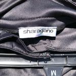 Sharagano  Y2K Black Satin Ruched Pants M Photo 7