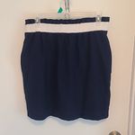 Vineyard Vines  Paperbag Skirt Women Smal Elastic Waist Navy Blue Nautical Preppy Photo 3