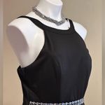 Emerald Sundae Ladies Black Round Neck Back Zip Fit & Flare Dress SZ 11 NWT Photo 2