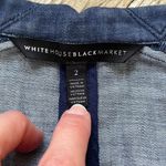 White House | Black Market  Blue Denim Lightweight Jacket Size 2 Photo 4