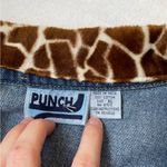 Vintage Mixed Animal Print Jean Jacket Blue Size XL Photo 12