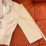 Ann Taylor LOFT Gray/White Stripe Seersucker Jacket. Photo 15