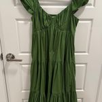Abercrombie & Fitch Ruffle Sleeve Tiered Poplin Maxi Dress Photo 1