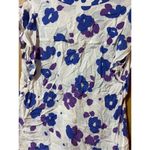 CAbi Purple & Blue Floral Top Woman’s Size Medium Photo 9