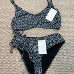 Dippin' Daisy's Gray Leopard Print Bikini Set Photo 4