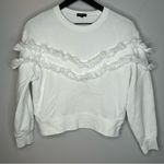 Rails  Kinsey White Fringe Sweatshirt Size XS Photo 0