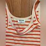 LNA  Orange and White Striped Tank Top Photo 1