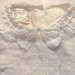 Gunne Sax Vintage Romantic Renaissance Ivory White Lace Prairie Dress 70s Photo 7