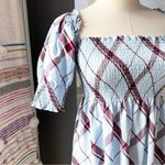 Hill House  The Athena Matilda Plaid Short Puff Sleeves Mini Nap Dress Women’s XS Photo 1