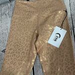 Zyia Active Gold Leopard Light N Tight Hi-Rise  24" inseam Sz 2. Photo 5
