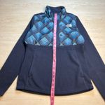 The North Face  Womens Fleece Pullover Jacket Geometric Blue XS Photo 3