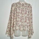 Blush Noir Floral Print Women's Blouse Photo 5