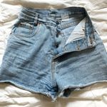 Vintage Japanese High Waisted Shorts Blue Size 4 Photo 3