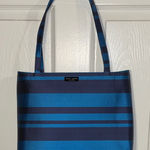 Kate Spade Raw Silk Vintage Striped Tote Photo 0