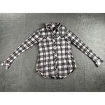 CAbi  Shirt‎ Women Small Button Front Plaid Floral Mixed Print Festival #233 Photo 1