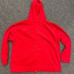 Disney  Vtg 90s Red Long Sleeve Mickey Full Zip Fleece Drawstring Hoodie Size 3X Photo 5
