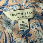 Lucky Brand Floral Peasent Boho Blouse Cropped Cottegecore Womens Y2k Retro M Photo 9