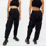 BDG [] Urban Outfitters Black Blaine High Rise Relaxed Skate Cargo Jeans Size 24 Photo 1