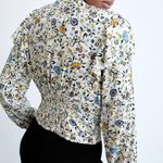 ZARA Printed Blouse with Bow Photo 2