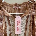 NWT Frille Rose Orange Floral Print Dress Size L Photo 2