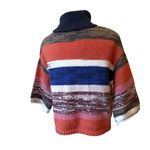 Knox Rose NWT, Cozy Colorful Striped Knit Turtleneck Sweater, Sz XS Photo 6