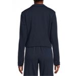 2 PC Adrienne Landau Onyx Women's Crop Blazer AND Onyx Pencil Slacks NWT Blue Photo 6