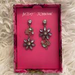 Betsey Johnson Betsy Johnson Flowered Rhinestone earrings!  New In Box Photo 0
