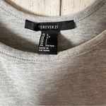 Forever 21  Sleeveless Gray Snap Closure Bodysuit Sz L Photo 2