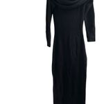 SKIMS NWT Cozy Knit Off the Shoulder Dress XL Onyx Photo 6