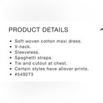 Gap  women’s small tie front cut out maxi dress a-line silhouette v neck relaxed Photo 10