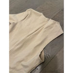 Donna Mizani NWT Splice One Shoulder Dress Nude Mini Stone Beige sz S revolve Photo 5