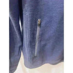 L.L. Bean Jacket Womens Size M Blue Herringbone Full Zip Performance UPF 50 Hike Size M Photo 4
